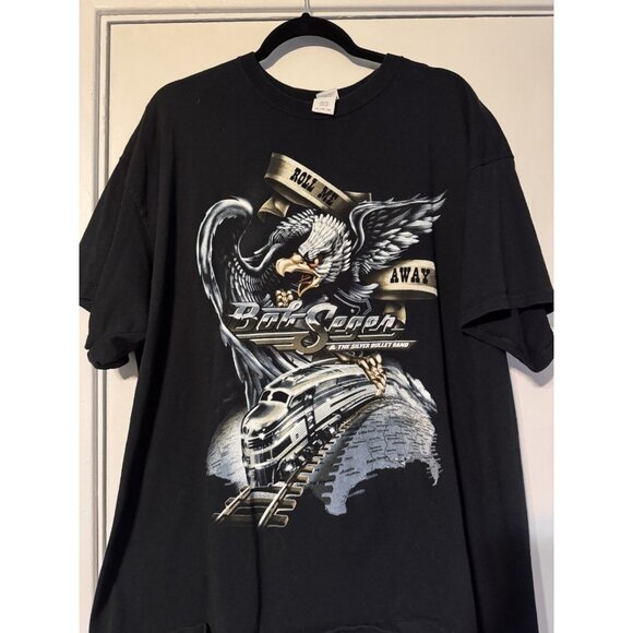 Bob Seger Roll Me Away Tour 2018-2019 Black Concert T-Shirt Size 2XL VGUC - Picture 1 of 7
